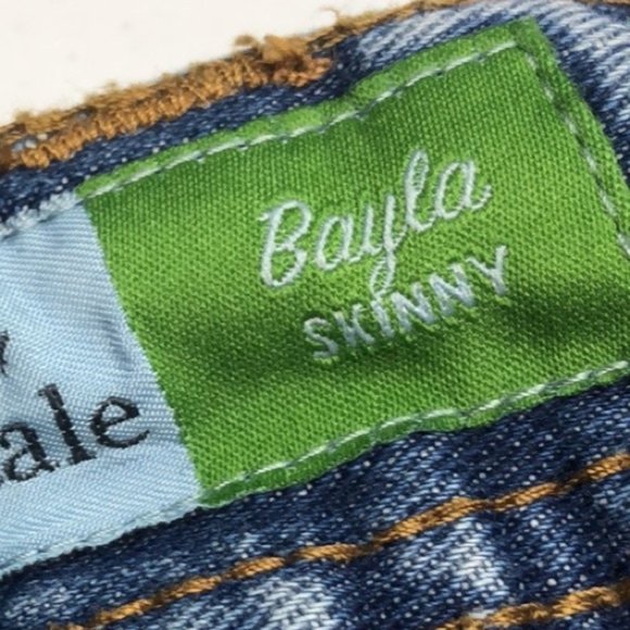 LIKE NEW VINTAGE AEROPOSTALE BAYLA SKINNY JEANS 12/31x30 100% COTTON 🦋 - Picture 3 of 14